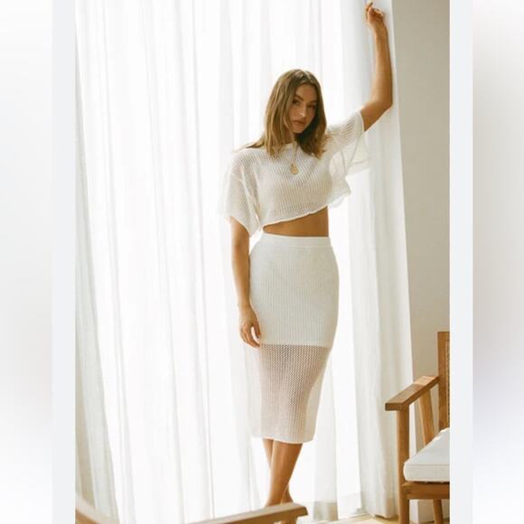 SABO  Sol Knit Top & midi Skirt Set NEW Size XS Extra Small - Picture 1 of 12
